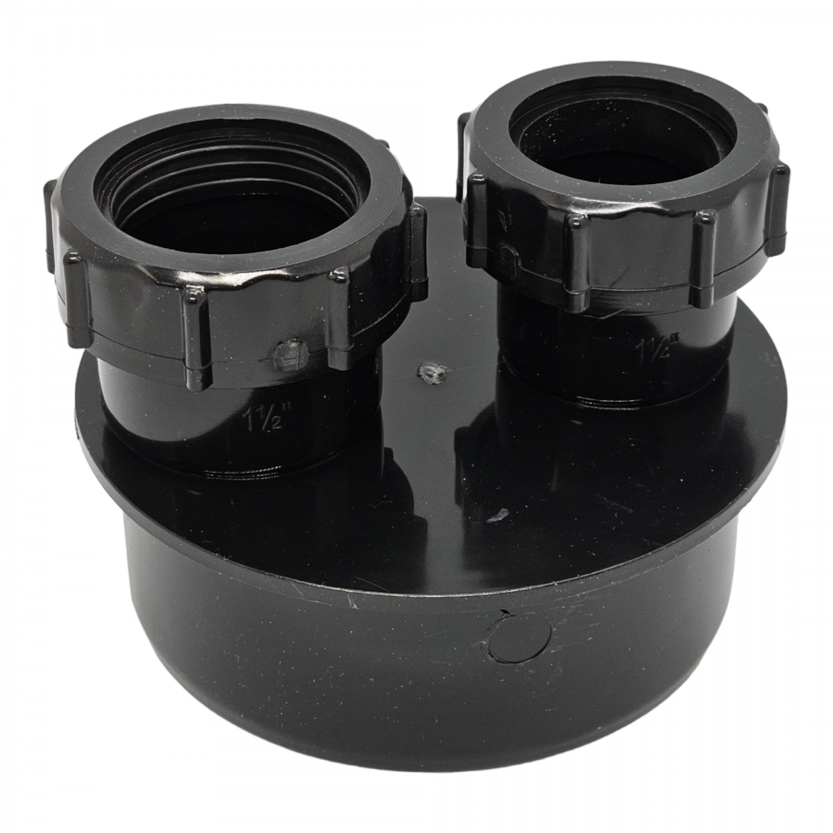 110mm Black Soil Waste Pipe Adaptor 40mm X 40mm Double